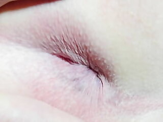 Close up of my shaved tight ass